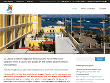 Tablet Screenshot of hotelcaravelle.com